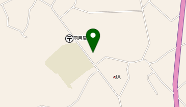 羽月地区公民館の地図画像