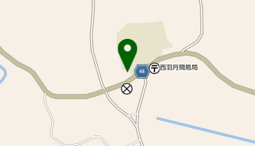 羽月西青少年センターの地図画像