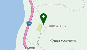 長島町文化ホールの地図画像