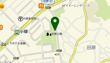 田原公園の地図画像
