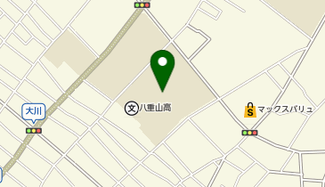 八重山高校の地図画像