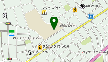 浦城小学校の地図画像
