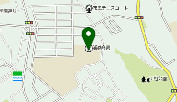 県立浦添商業高等学校の地図画像