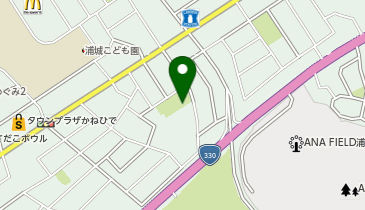あさやら公園の地図画像