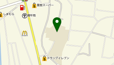 潮平中学校体育館の地図画像