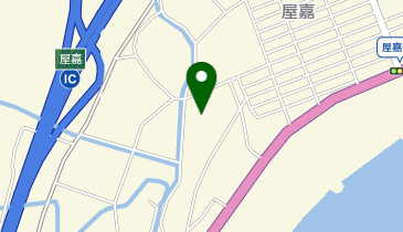 屋嘉地区公民館の地図画像