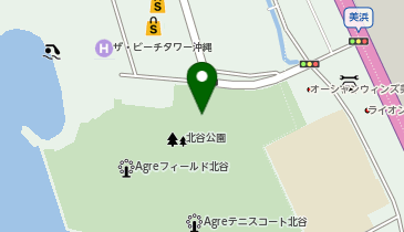 北谷公園の地図画像