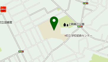 北谷第二小学校グラウンドの地図画像