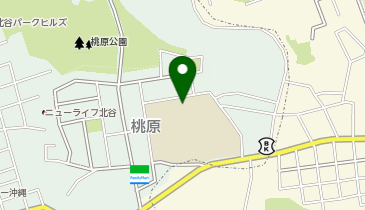 北谷中学校グラウンドの地図画像