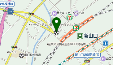 山口南警察署新山口駅前交番の地図画像