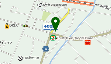 山陽小野田警察署小野田駅前交番の地図画像