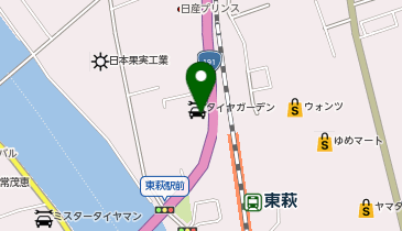 萩警察署新川交番の地図画像