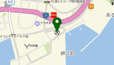 下関警察署海峡交番の地図画像