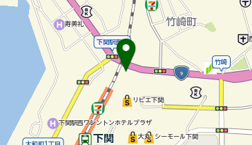 下関警察署下関駅交番の地図画像