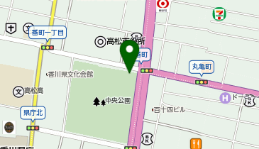 高松北警察署番町交番の地図画像