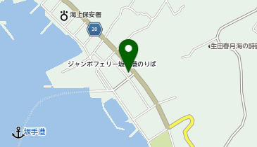 小豆警察署坂手駐在所の地図画像