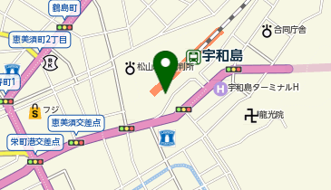 宇和島警察署駅前交番の地図画像