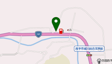 西予警察署城川西駐在所の地図画像