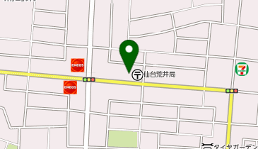 若林警察署荒井交番の地図画像