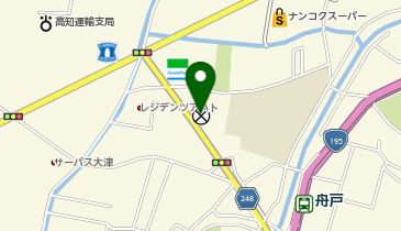 高知東警察署大津駐在所の地図画像