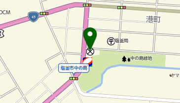 塩釜警察署尾島町交番の地図画像