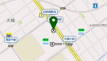 南警察署高宮交番の地図画像