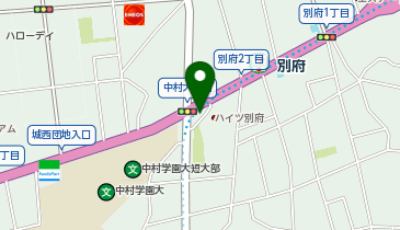 城南警察署別府交番の地図画像