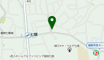 城南警察署七隈交番の地図画像