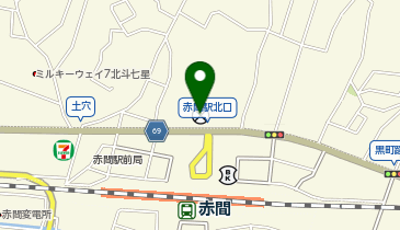 宗像警察署赤間駅前交番の地図画像