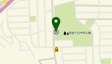 宗像警察署自由ケ丘交番の地図画像