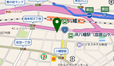 八幡東警察署八幡駅前交番の地図画像