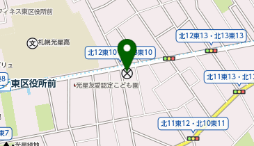 東警察署北十二条東交番の地図画像