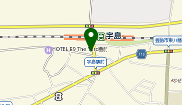 豊前警察署宇島駅前交番の地図画像