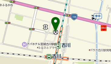 古川警察署古川駅前交番の地図画像