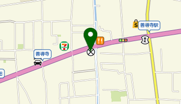 久留米警察署善導寺交番の地図画像