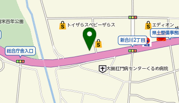 久留米警察署合川交番の地図画像