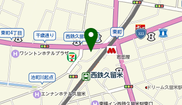 久留米警察署西鉄久留米駅前交番の地図画像