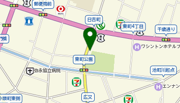 久留米警察署日吉町交番の地図画像