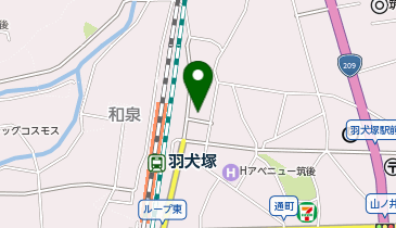 筑後警察署羽犬塚駅前交番の地図画像