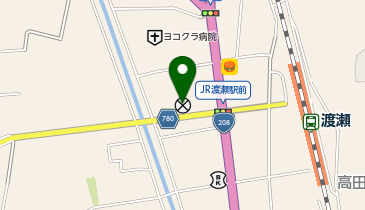 柳川警察署高田交番の地図画像