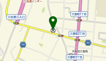 大牟田警察署三里交番の地図画像