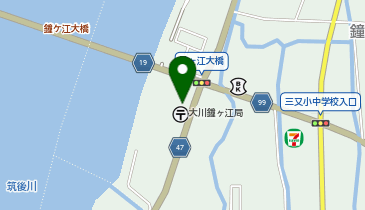 筑後警察署三又駐在所の地図画像