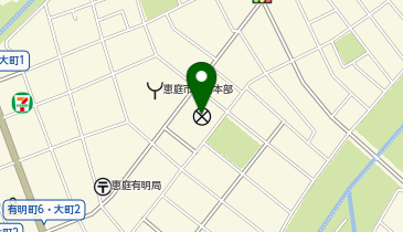 千歳警察署恵庭交番の地図画像
