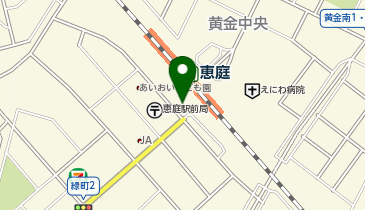 千歳警察署恵庭駅前交番の地図画像