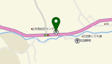 対馬北警察署比田勝駐在所の地図画像