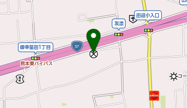 熊本南警察署幸田交番の地図画像