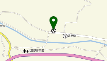 小国警察署北里駐在所の地図画像