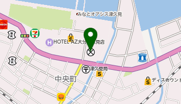 臼杵津久見警察署津久見幹部交番の地図画像