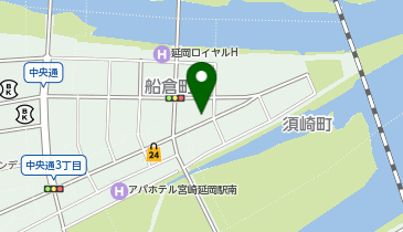 延岡警察署城山中央交番の地図画像