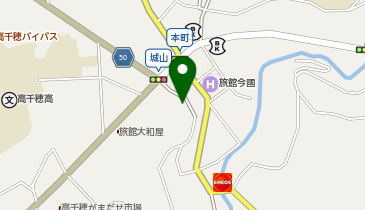 高千穂警察署三田井交番の地図画像